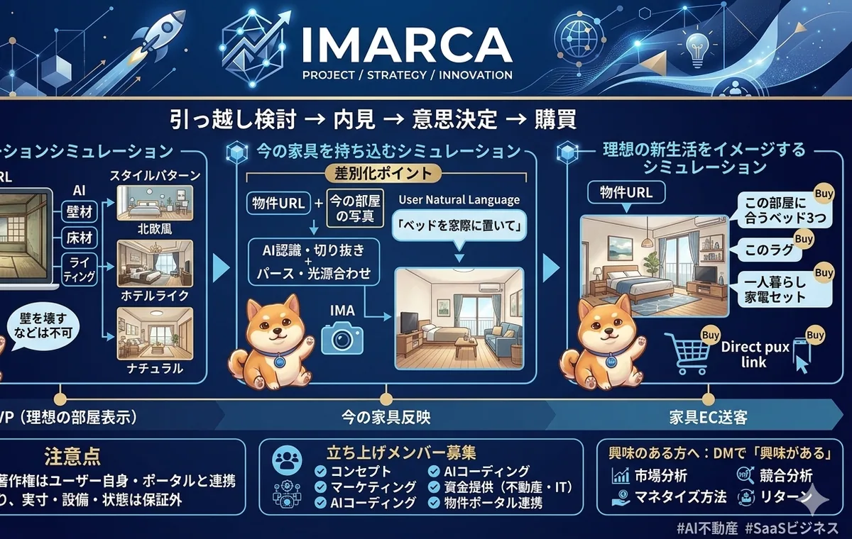 不動産事業を軽くするAI SaaSのコンセプト画像